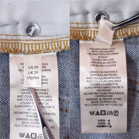 NWT Anthropologie Pilcro Womens 29 The Vinatage Straight Denim Jeans Raw Hem - Picture 12 of 15
